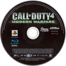 Call of Duty 4: Modern Warfare - Disc (United Kingdom) - 1422x1422