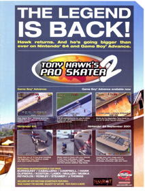 Tony Hawk's Pro Skater 2 - Advertisement Flyer - Front (United States) - 1673x2200