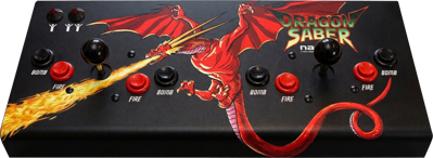 Dragon Saber - Arcade - Control Panel (United States) - 1712x626