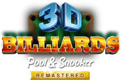 3D Billiards: Pool & Snooker Remastered - Clear Logo (World) - 849x560