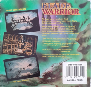 Blade Warrior - Box - Back (Europe) - 1466x1402
