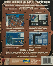 SimCity - Box - Back (North America) - 802x998