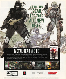 Metal Gear Ac!d - Advertisement Flyer - Front (United States) - 1832x2200