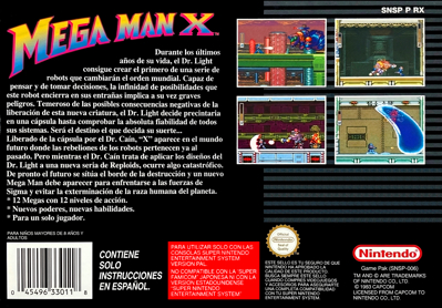 Mega Man X - Box - Back (Spain) - 2478x1728