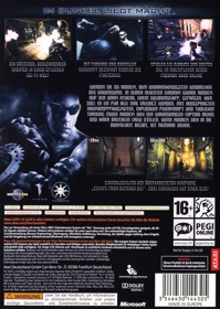 The Chronicles of Riddick: Assault on Dark Athena - Box - Back (Germany) - 596x838