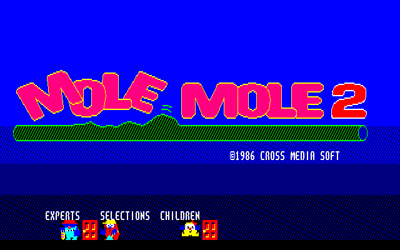 Mole Mole 2 - Screenshot - Game Title (Japan) - 640x400