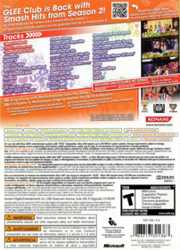 Karaoke Revolution: Glee Vol. 3 - Box - Back (North America) - 452x628