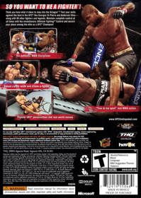 UFC 2009 Undisputed - Box - Back (North America) - 1533x2156