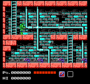 Teenage Mutant Ninja Turtles - Screenshot - Gameplay (World) - 256x239
