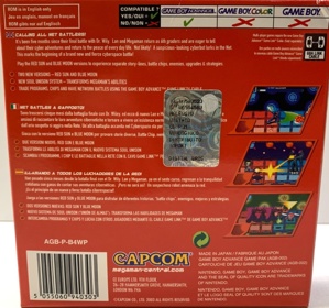 Mega Man Battle Network 4: Red Sun - Box - Back (Europe) - 1239x1161