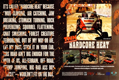 TNN Motorsports Hardcore Heat - Advertisement Flyer - Front (North America) - 2454x1650