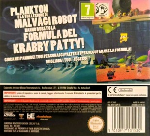 SpongeBob SquarePants: Plankton's Robotic Revenge - Box - Back (Italy) - 992x897
