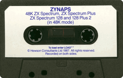 Zynaps  - Cart - Front (Europe) - 1193x762