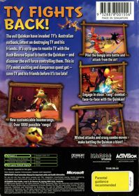 Ty the Tasmanian Tiger 3: Night of the Quinkan - Box - Back (Australia) - 567x800