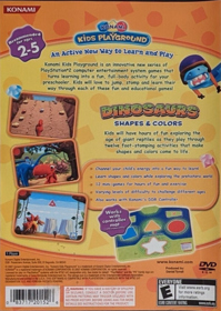 Konami Kids Playground: Dinosaurs: Shapes & Colors - Box - Back (North America) - 614x864