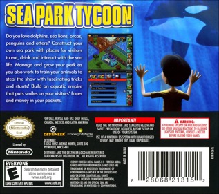 Sea Park Tycoon - Box - Back (North America) - 768x680