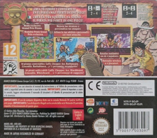 One Piece: Gigant Battle! - Box - Back (Europe) - 749x660