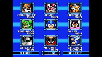 Mega Man 9 - Screenshot - Game Select (World) - 1280x720