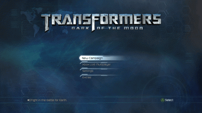 Transformers: Dark of the Moon - Screenshot - Game Select (World) - 1280x720
