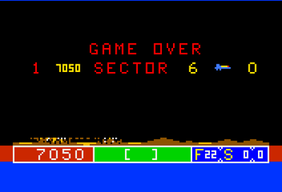Cosmic Raiders - Screenshot - Game Over (North America) - 352x240