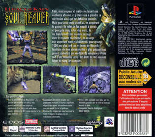 Legacy of Kain: Soul Reaver - Box - Back (France) - 1619x1441