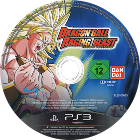 Dragon Ball: Raging Blast - Disc (Europe) - 500x500