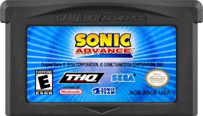 Sonic Advance - Cart - Front (North America) - 1000x574