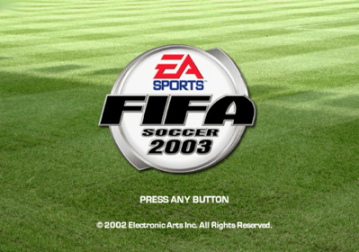 FIFA Soccer 2003 - Screenshot - Game Title (North America) - 639x448