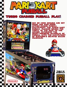 Mario Kart Pinball - Advertisement Flyer - Front (World) - 850x1098