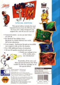 Earthworm Jim: Special Edition - Box - Back (North America) - 1684x2370
