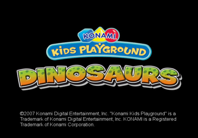 Konami Kids Playground: Dinosaurs: Shapes & Colors - Screenshot - Game Title (North America) - 640x446