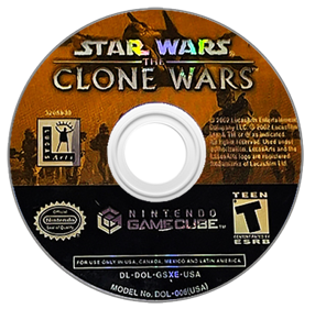 Star Wars: The Clone Wars - Disc (North America) - 483x474