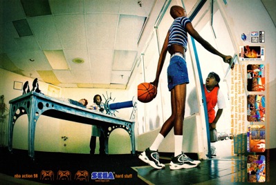 NBA Action 98 - Advertisement Flyer - Front (North America) - 2458x1650