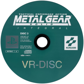 Metal Gear Solid: Integral - Disc (Japan) - 790x790