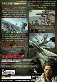 Ace Combat: Assault Horizon - Box - Back (North America) - 703x1000