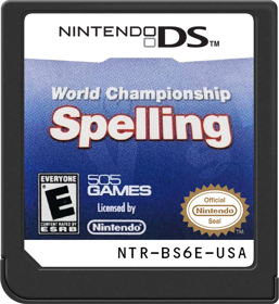 World Championship Spelling - Cart - Front (North America) - 517x564