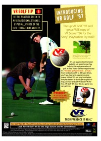 VR Golf '97 - Advertisement Flyer - Front (North America) - 1185x1661