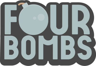 Four Bombs - Clear Logo (World) - 589x406