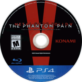 Metal Gear Solid V: The Phantom Pain - Disc (North America) - 760x758