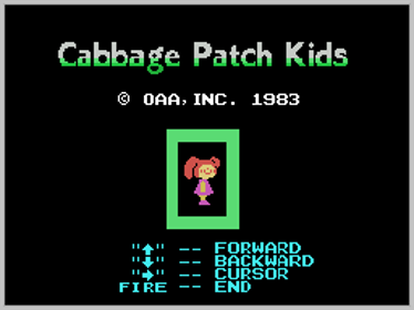 Cabbage Patch Kids - Screenshot - Game Select (World) - 256x192