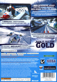 Vancouver 2010 - Box - Back (Germany) - 500x714