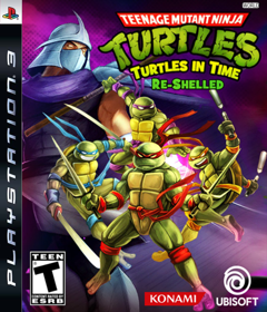 Teenage Mutant Ninja Turtles: Turtles in Time Re-Shelled - Fanart - Box - Front (North America) - 640x747