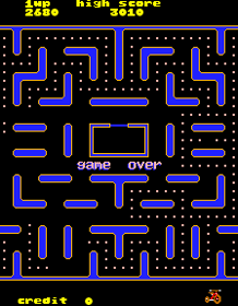 Jr. Pac-man - Screenshot - Game Over (World) - 224x288