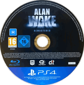 Alan Wake: Remastered - Disc (World) - 1015x1022
