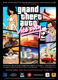 Grand Theft Auto: Vice City - Advertisement Flyer - Front (United Kingdom) - 1600x2200