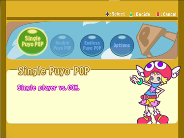 Puyo Pop Fever - Screenshot - Game Select (World) - 640x480