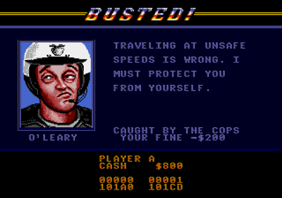 Road Rash - Screenshot - Game Over (World) - 640x448