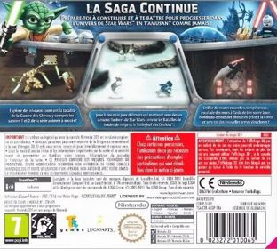 LEGO Star Wars III: The Clone Wars - Box - Back (France) - 485x436