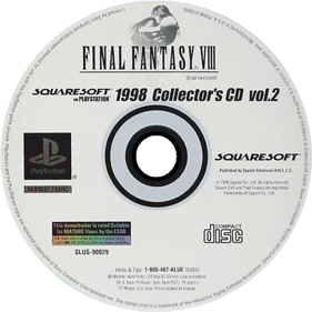 Squaresoft on PlayStation 1998 Collector's CD Vol. 2 - Disc (North America) - 600x600
