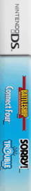 4 Game Pack!: Battleship/Connect Four/Sorry!/Trouble - Box - Spine (North America) - 133x820